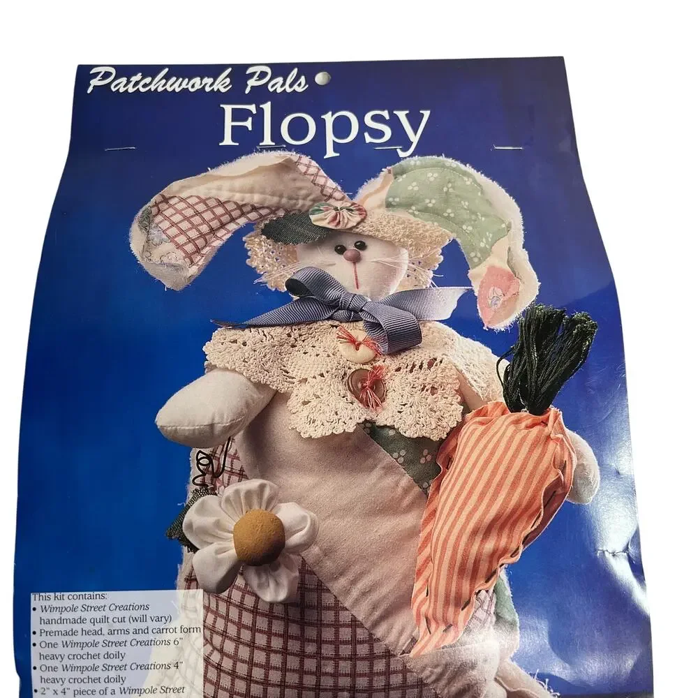 WIMPOLE STREET CREATIONS Patchwork Pals Flopsy Bunny Sewing Craft Kit Rabbit NEW